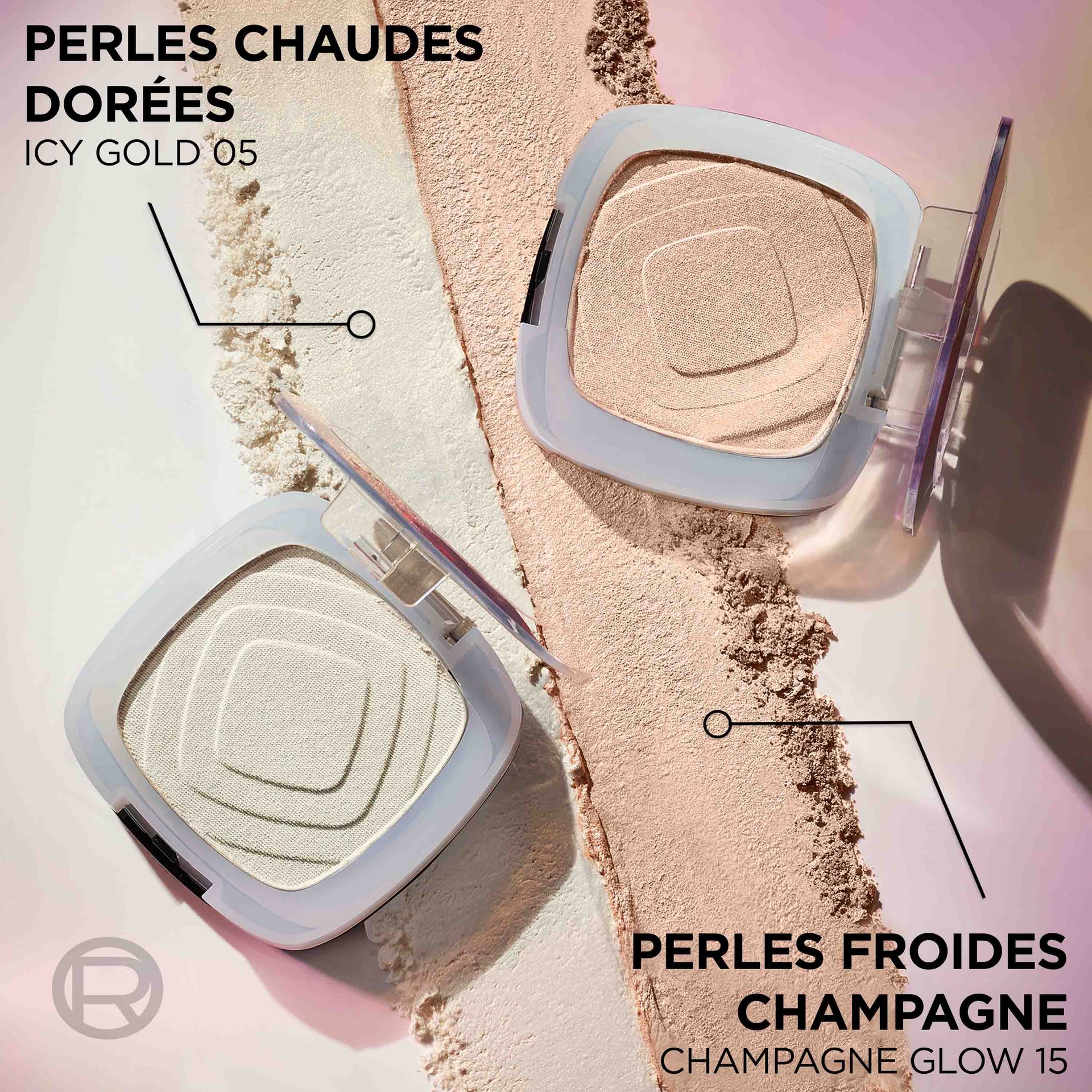 0071249684733 0071249684726 Loreal Paris Cosmetics Face Infallible Highlighter 05 Icy Gold Fr05